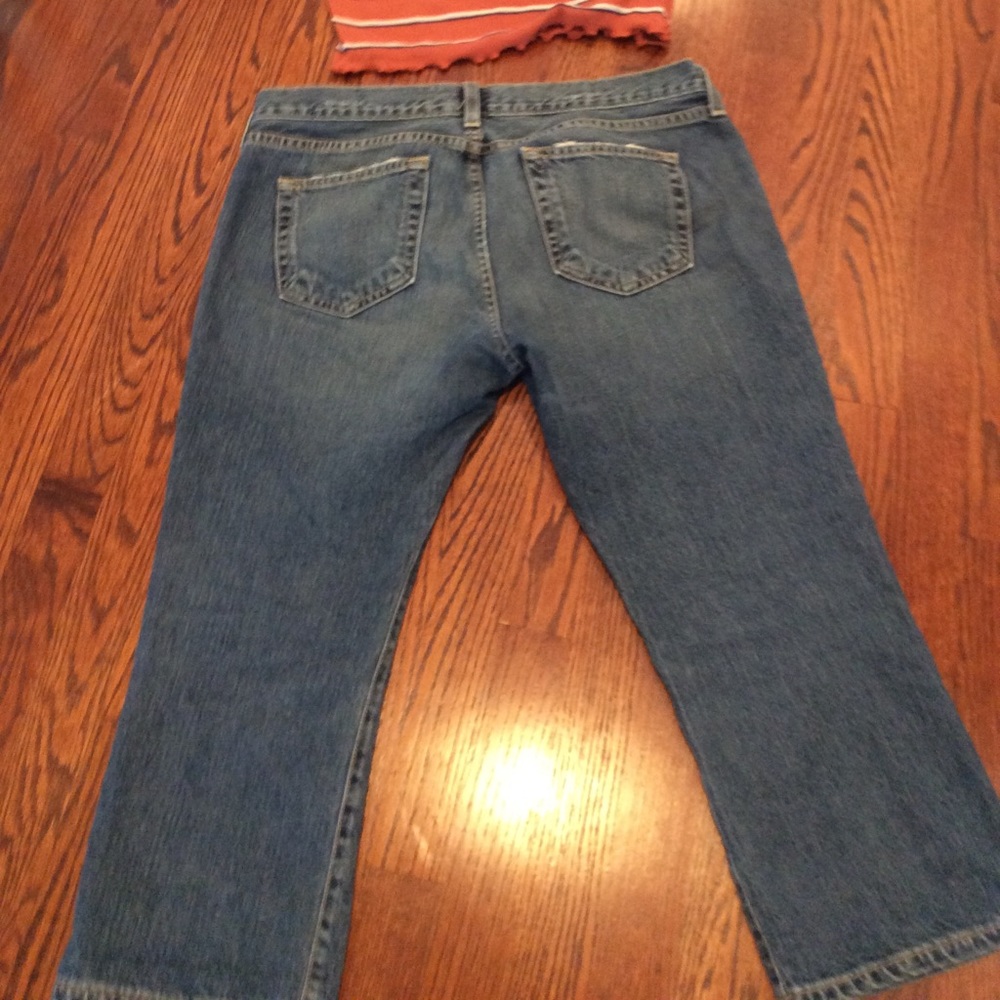 J crew 10p boot cut cropped jeans 100% cotton - Picture 3 of 6